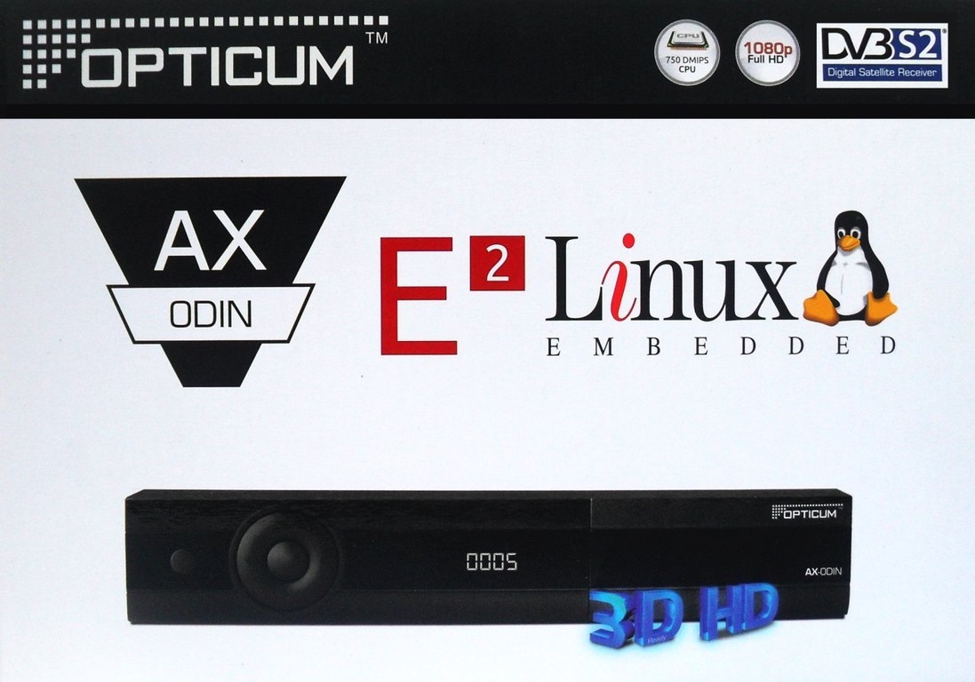 OPTICUM HD AX-ODiN E2 Linux HDTV Sat Receiver