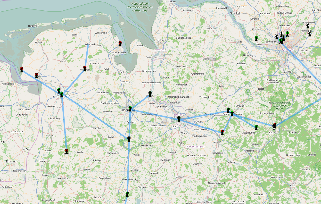 Hamnet via StarLink von SpaxeX